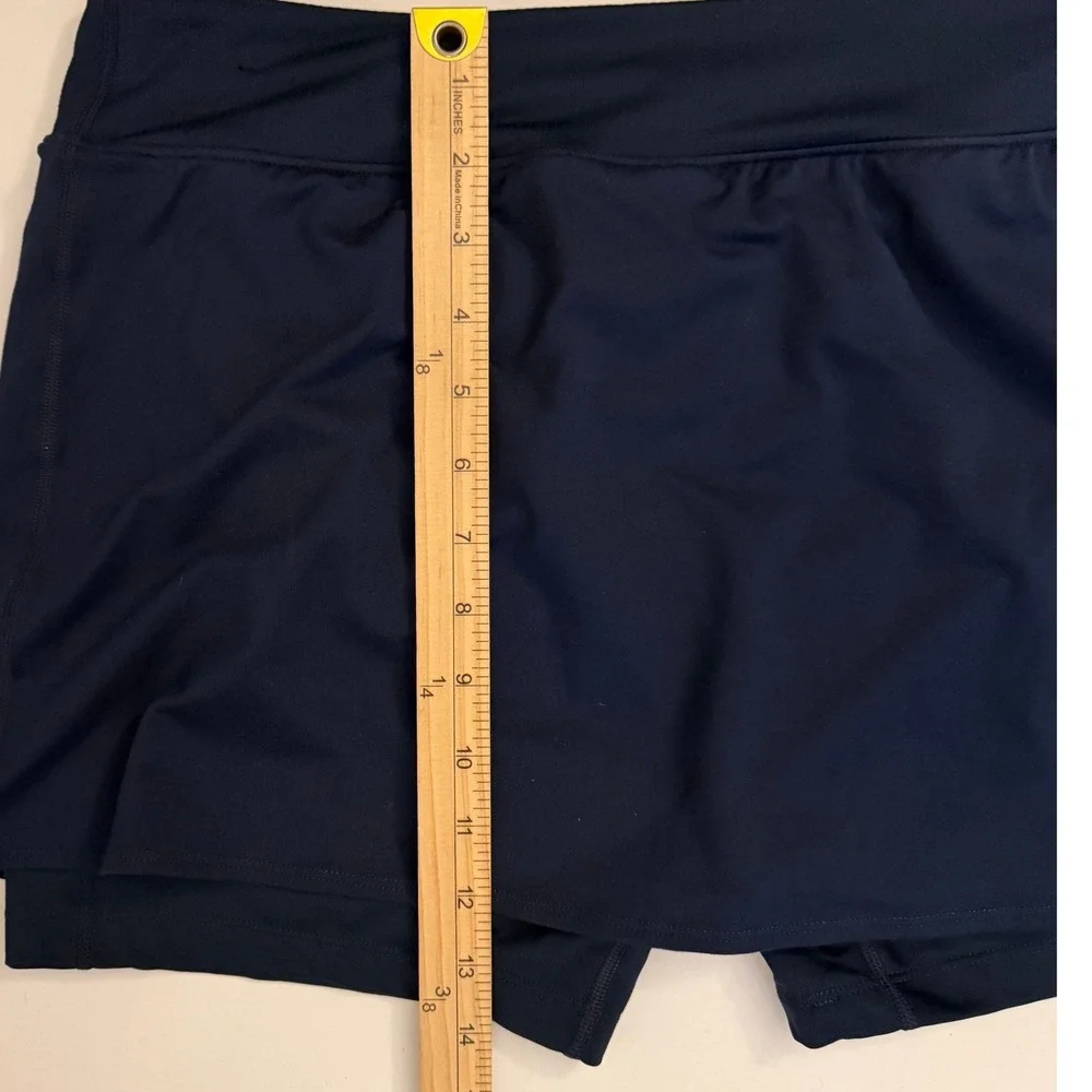 Nike Dri-FIT Slim Fit Skort Womens XL Navy Blue Excellent Tennis Pickleball